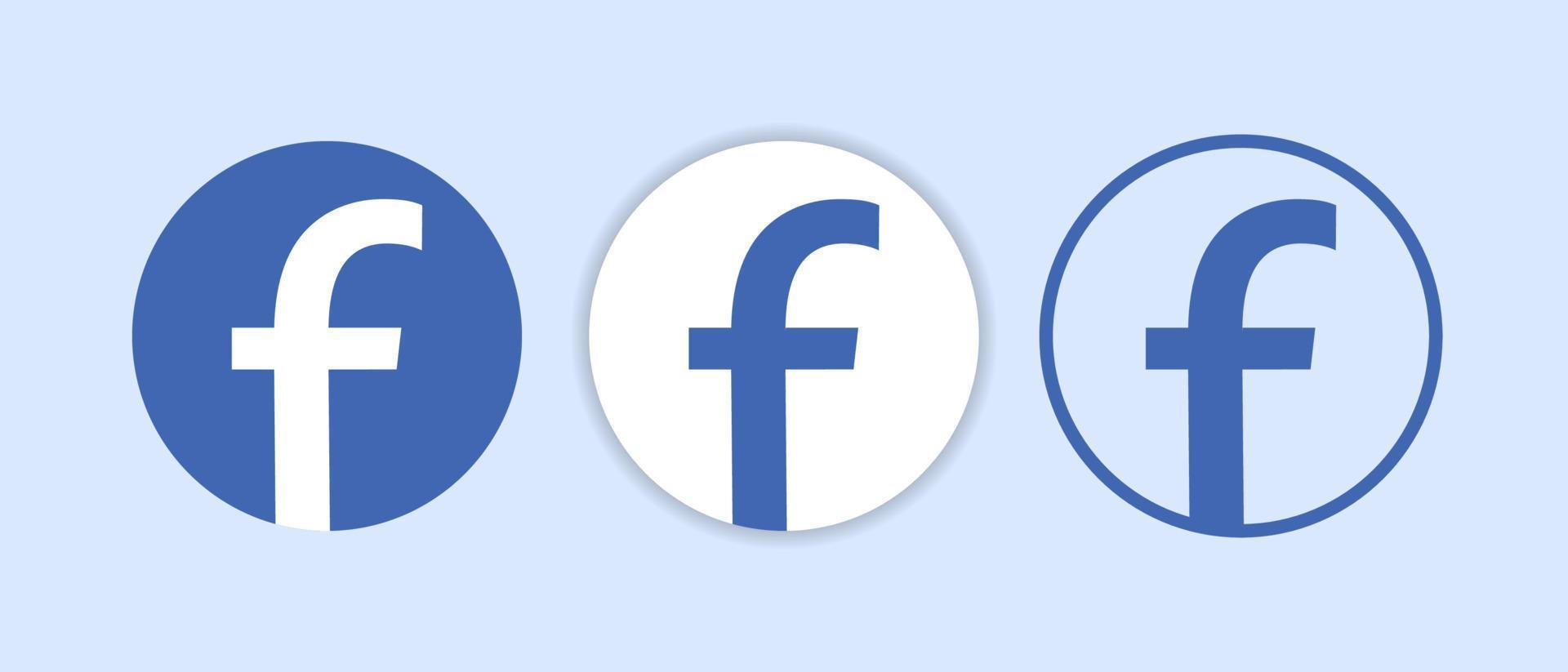Facebook-Symbol-Logo vektor