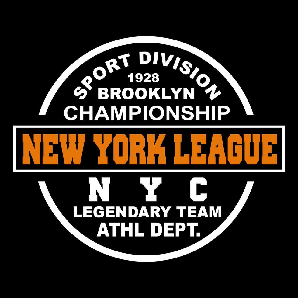 vektor sport logotyp ny york liga design