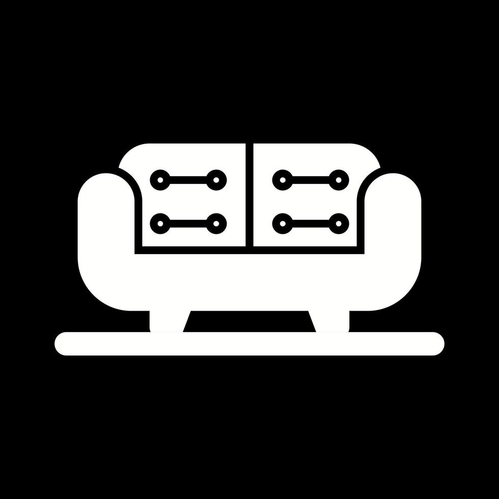 Sofa-Vektor-Symbol vektor