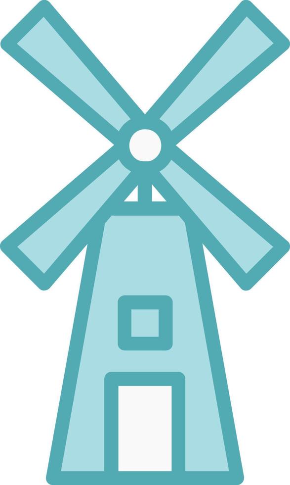 Symbol für Windmühlenvektor vektor