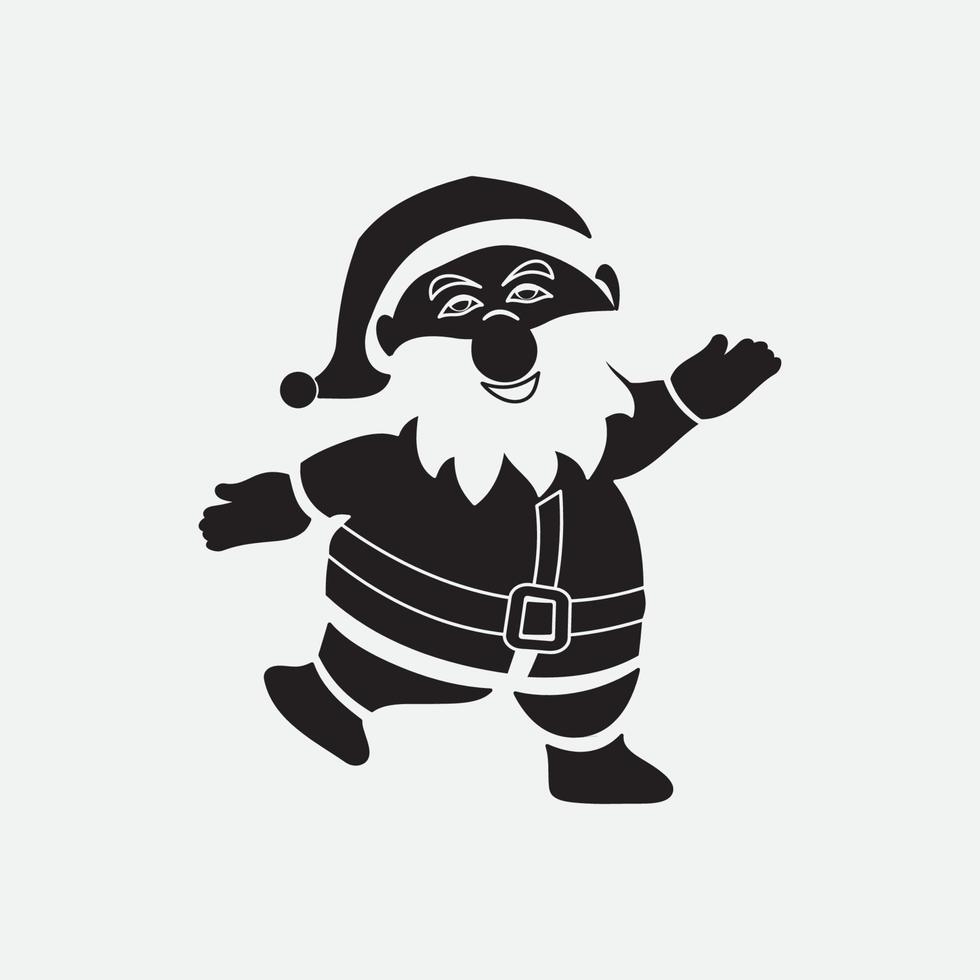 santa claus vektor illustrationer design ikon logotyp