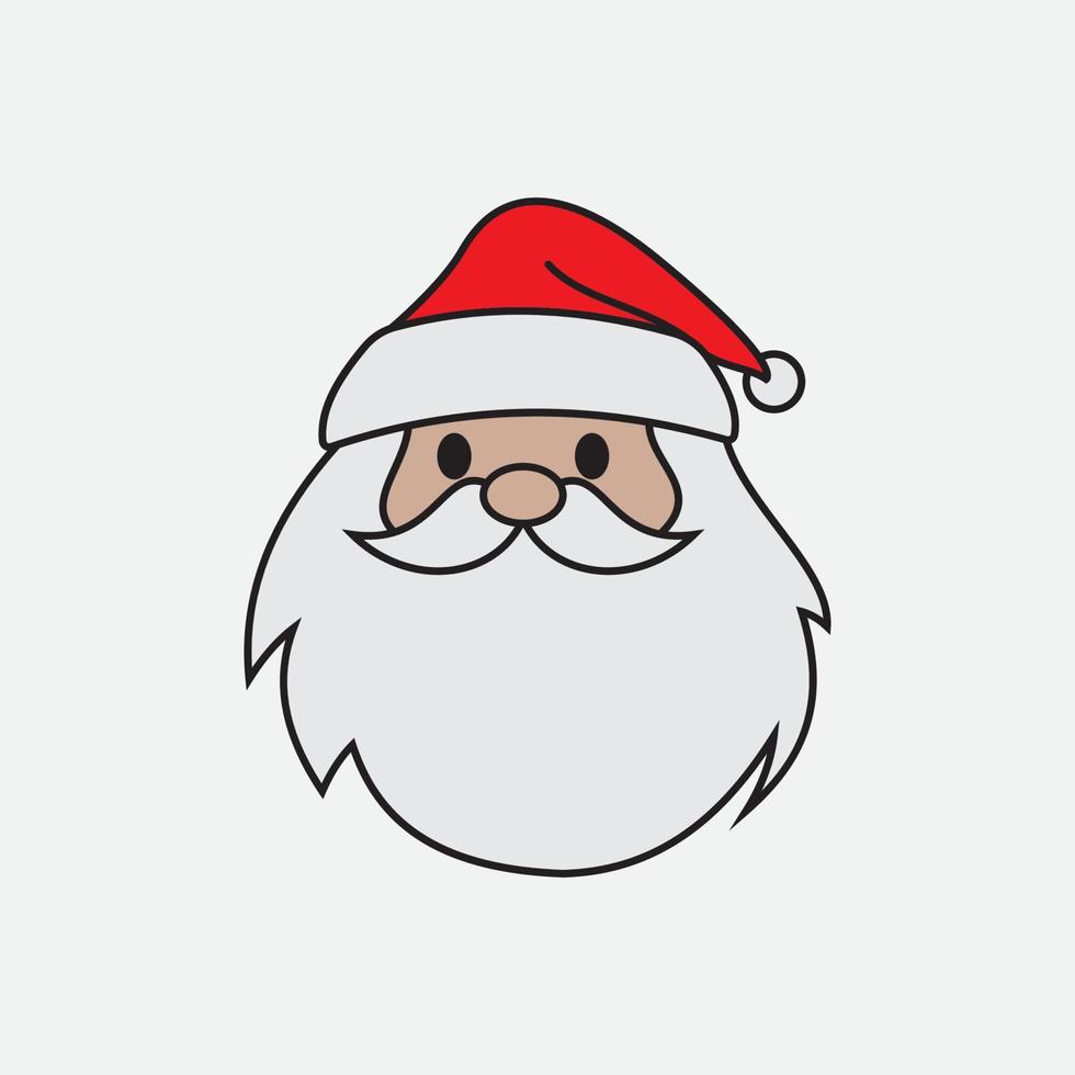 santa claus vektor illustrationer design ikon logotyp