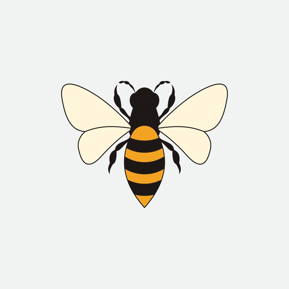 Biene Logo Illustrationen Design-Ikone vektor