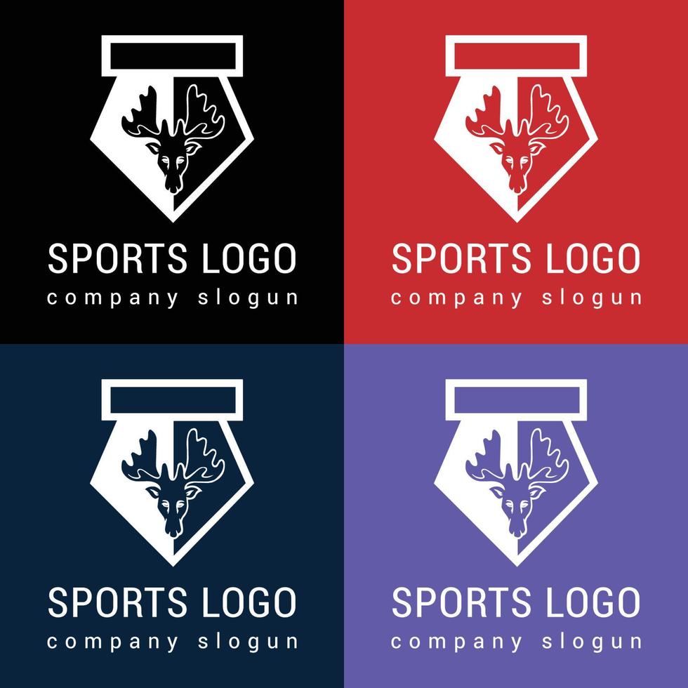 jag kommer design sporter logotyp för baseboll, fotboll och Övrig sporter vektor