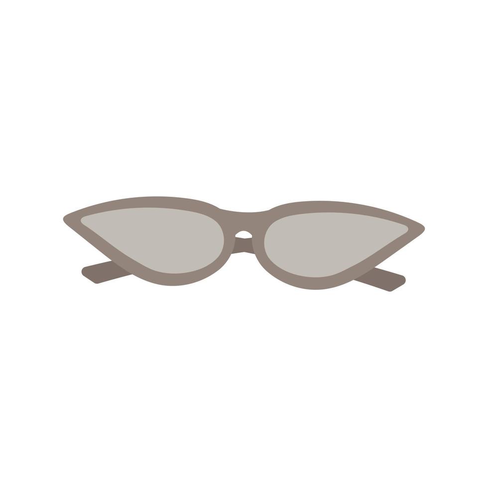 vektorisolierte illustration modischer sonnenbrillen für frauen. vektor