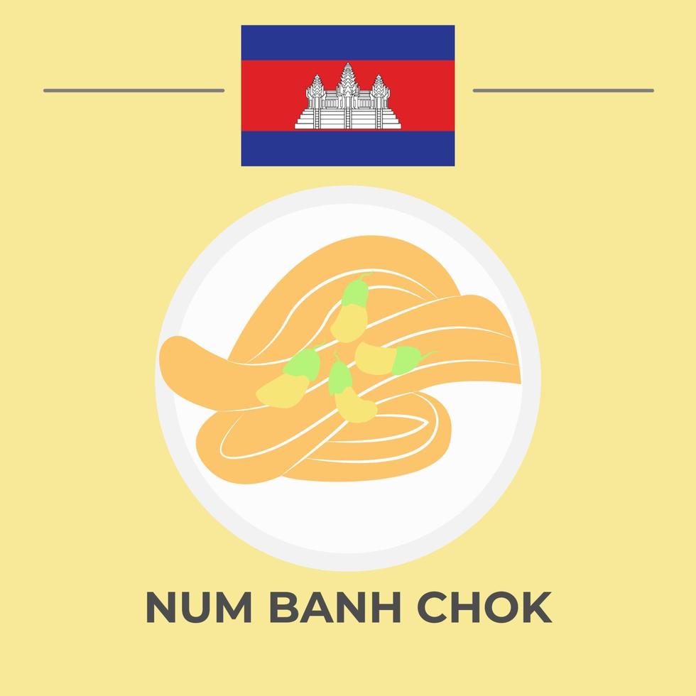 Num Banh Chok vektor