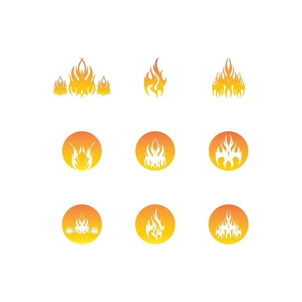 brand låga ikon och symbol vektor illustration