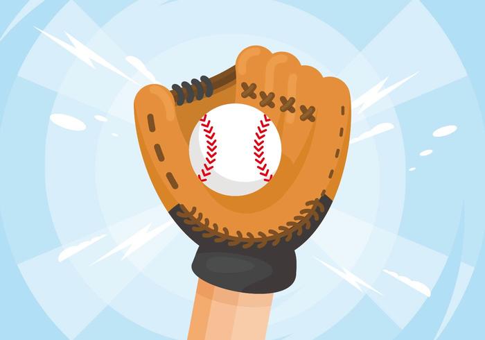 Softball-Handschuh-Illustration vektor