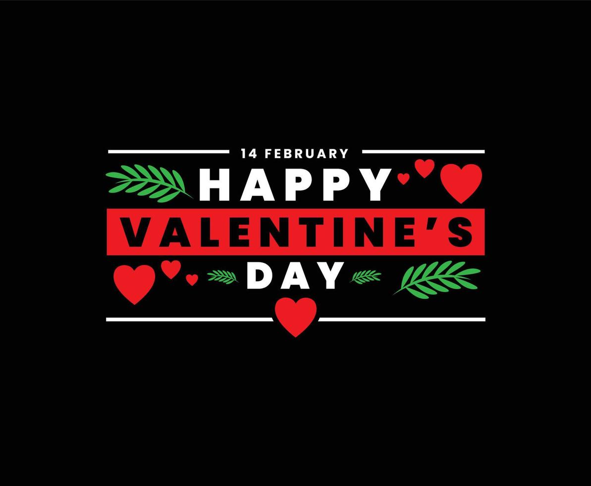 Happy Valentines Day Vektor-T-Shirt-Design vektor