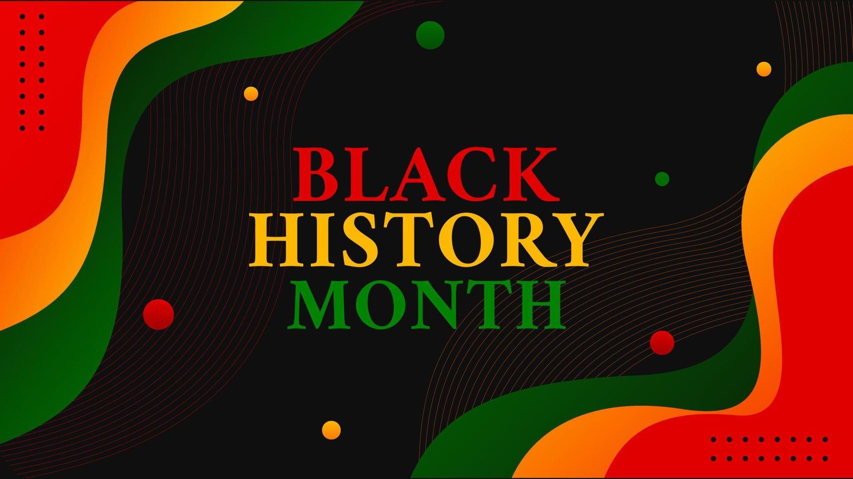 svart historia månad. firande av afrikansk amerikan historia. berömd årlig. grafisk design för posters baner, kort, bakgrund. vektor illustration