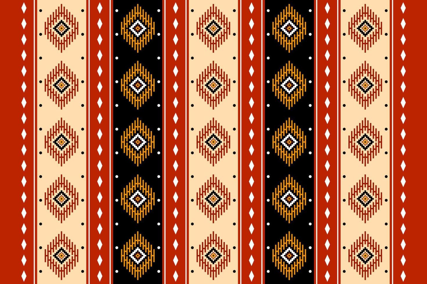 geometrisk etnisk orientalisk sömlös mönster traditionell design för bakgrund, matta, tapet, Kläder, omslag, batik, tyg, vektor, illustration, broderi stil. vektor