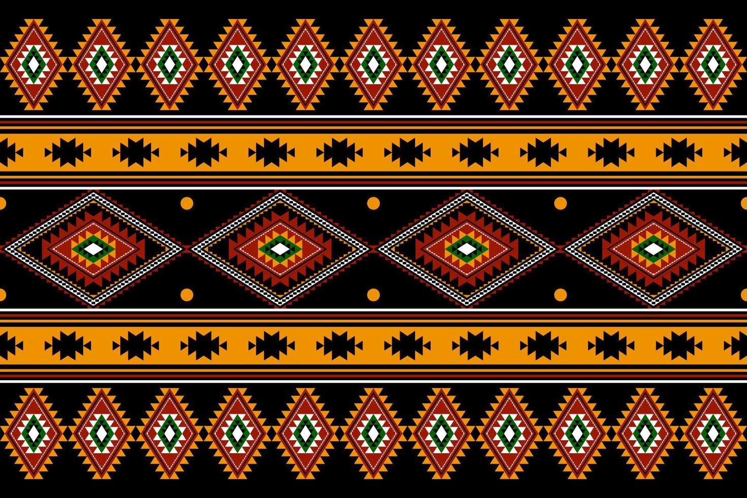 geometrisches ethnisches orientalisches nahtloses muster traditionelles design für hintergrund, teppich, tapete, kleidung, verpackung, batik, stoff, vektor, illustration, stickereistil. vektor