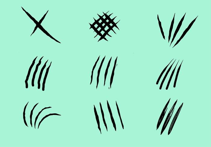 scratch marks vector pack