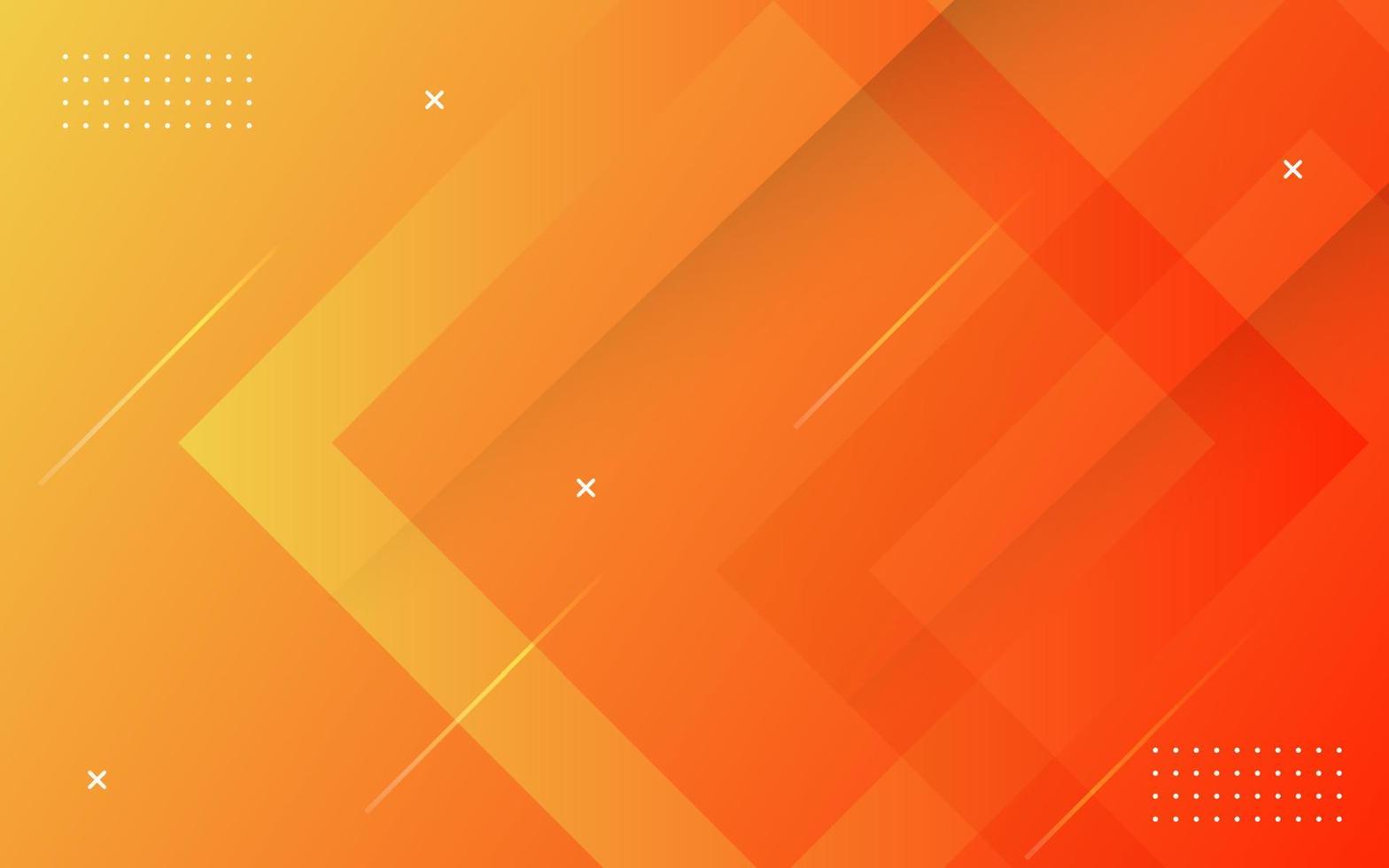 abstrakte moderne Hintergrundverlaufsfarbe. orangefarbener Farbverlauf mit quadratischer Dekoration. vektor