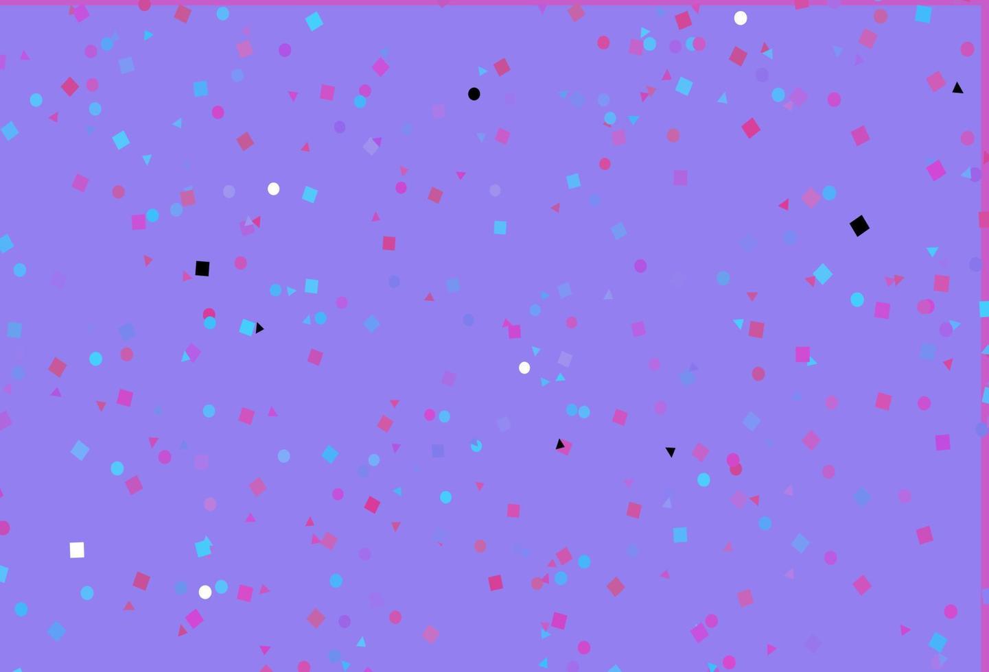 ljusrosa, blå vektor layout med cirklar, linjer, rektanglar.