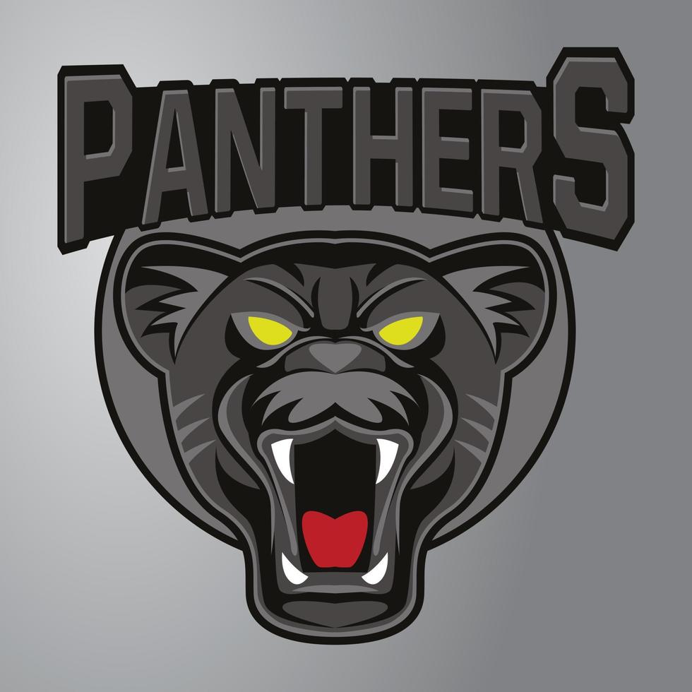 Panther-Maskottchen-Logo vektor