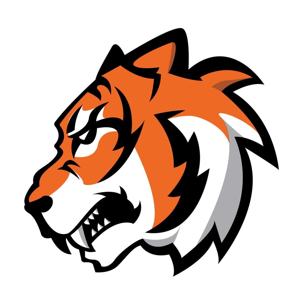 Tiger-Symbol-Illustrationsdesign vektor