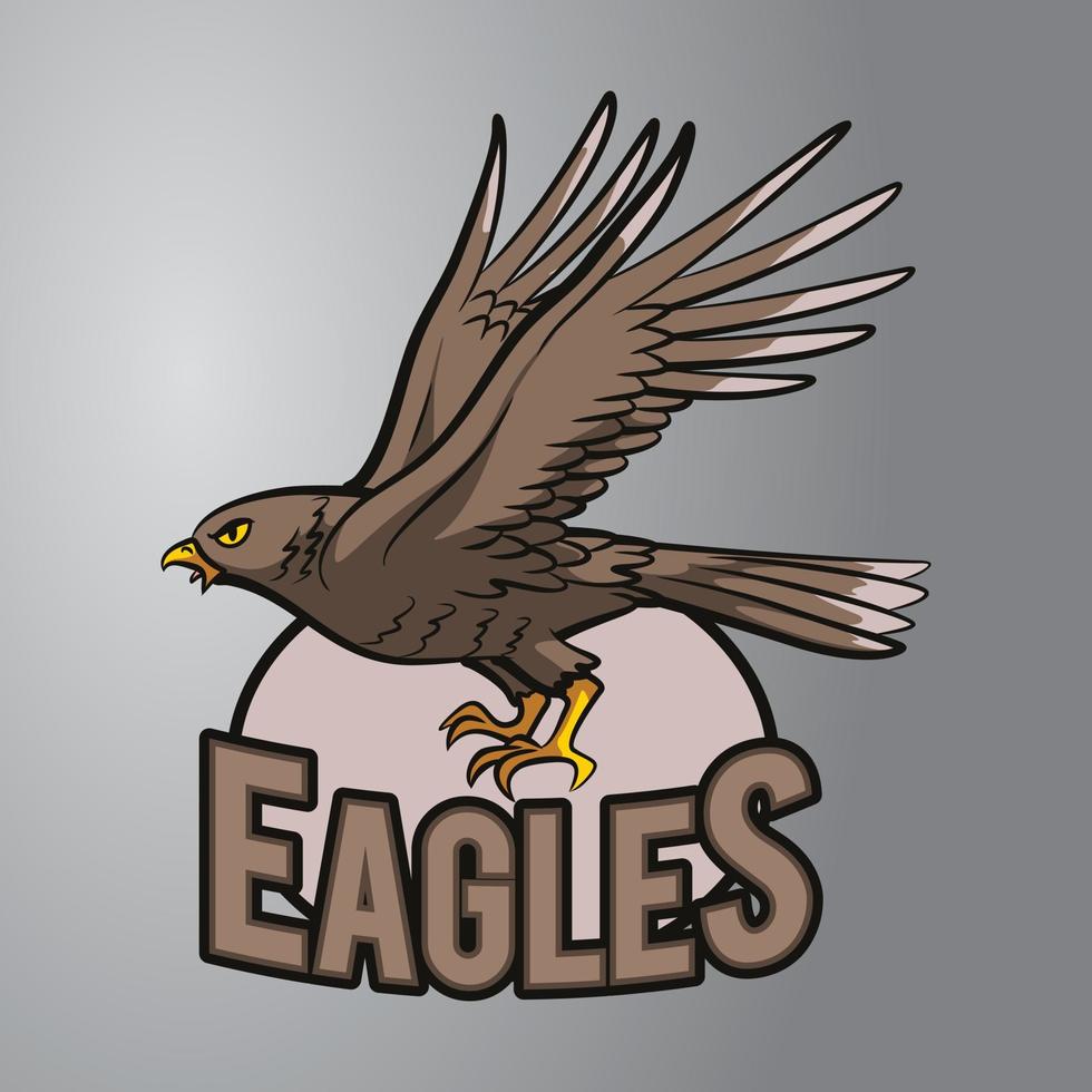 fliegendes Adler-Logo vektor