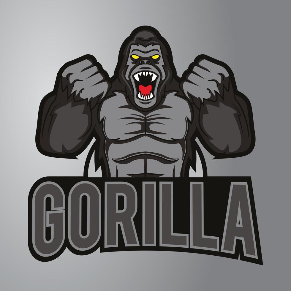 arg gorilla logotyp vektor