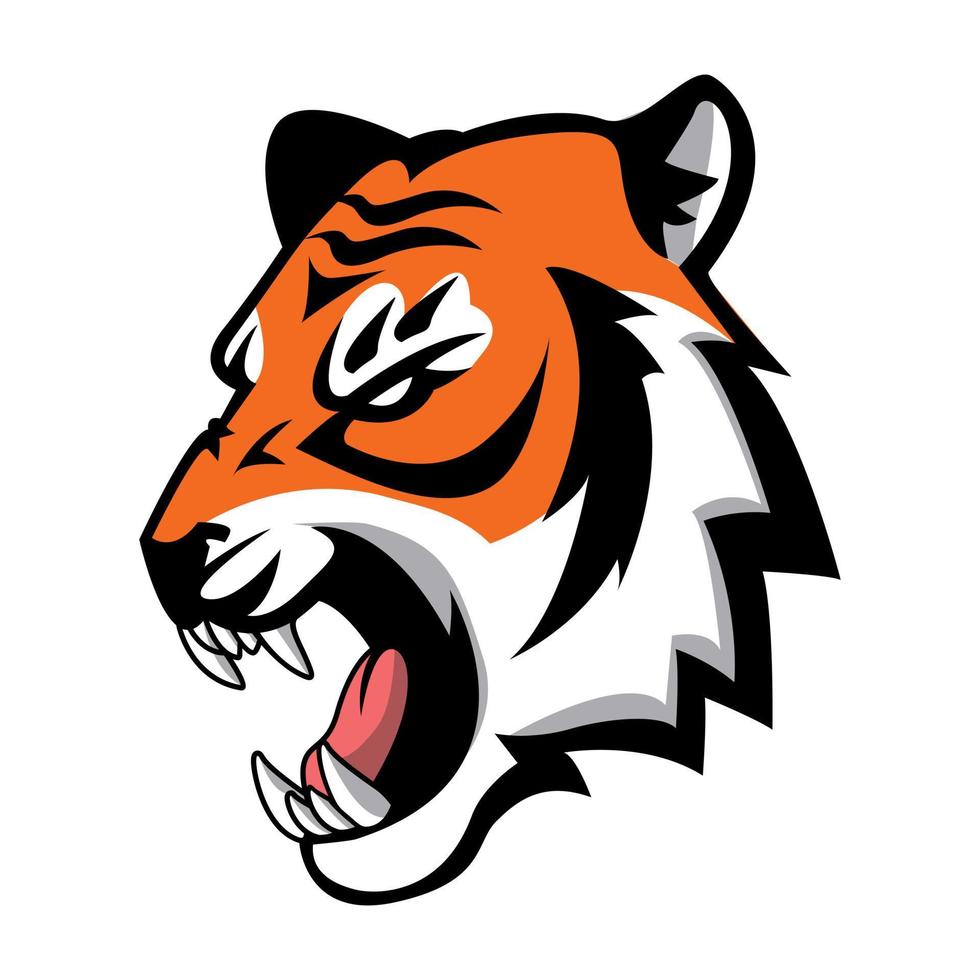 Tiger-Symbol-Illustrationsdesign vektor