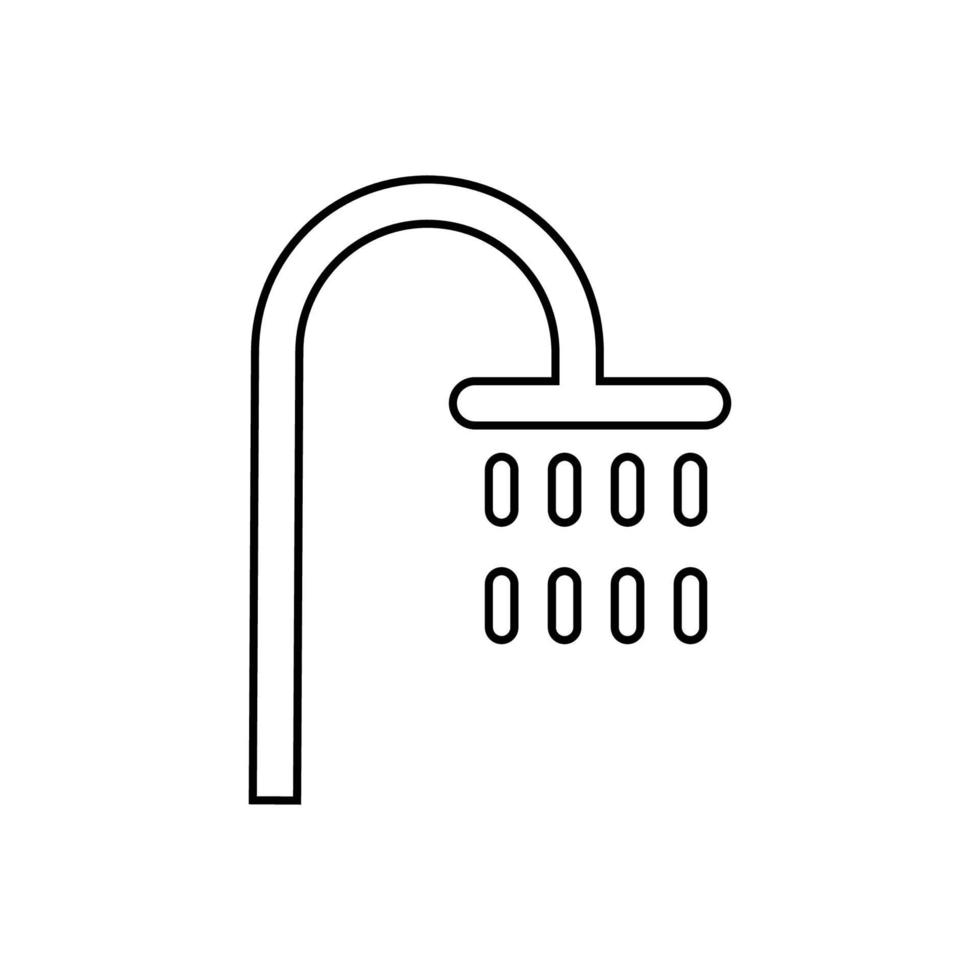 Dusche-Symbol-Vektor vektor