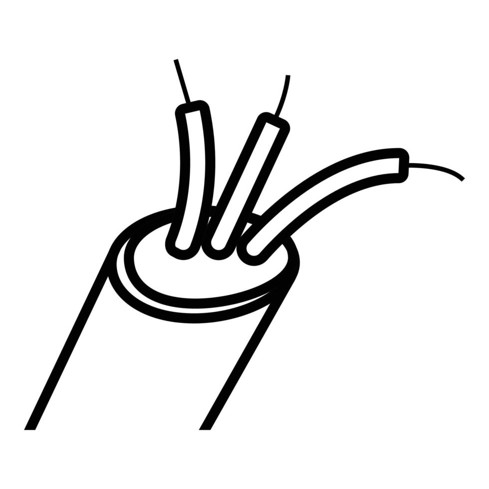 kabel- logotyp Vektor