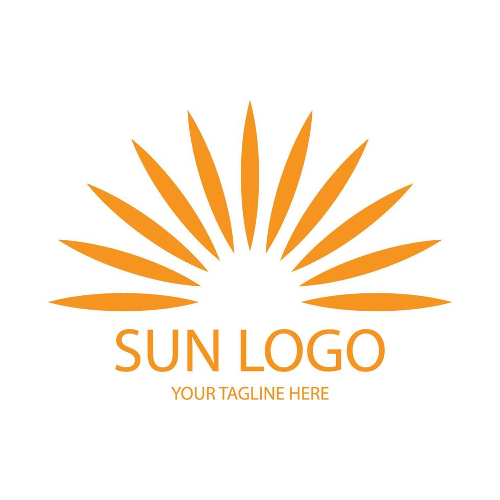Sonne-Logo-Vektor vektor