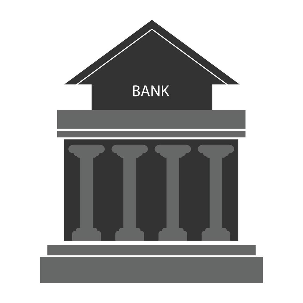Bank bulding ikon vektor