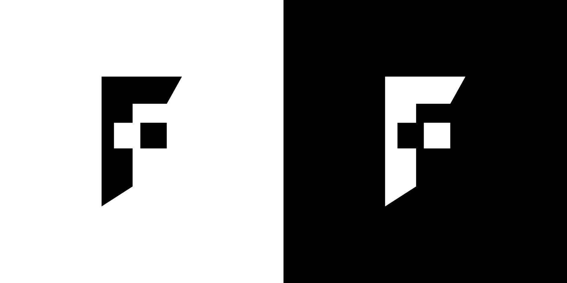 modernes und starkes buchstabe f initialen logo design vektor