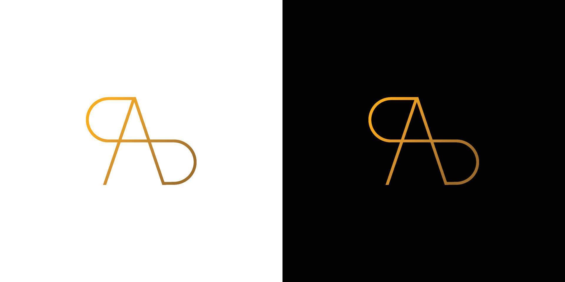 modern och elegant sa initialer logotyp design vektor