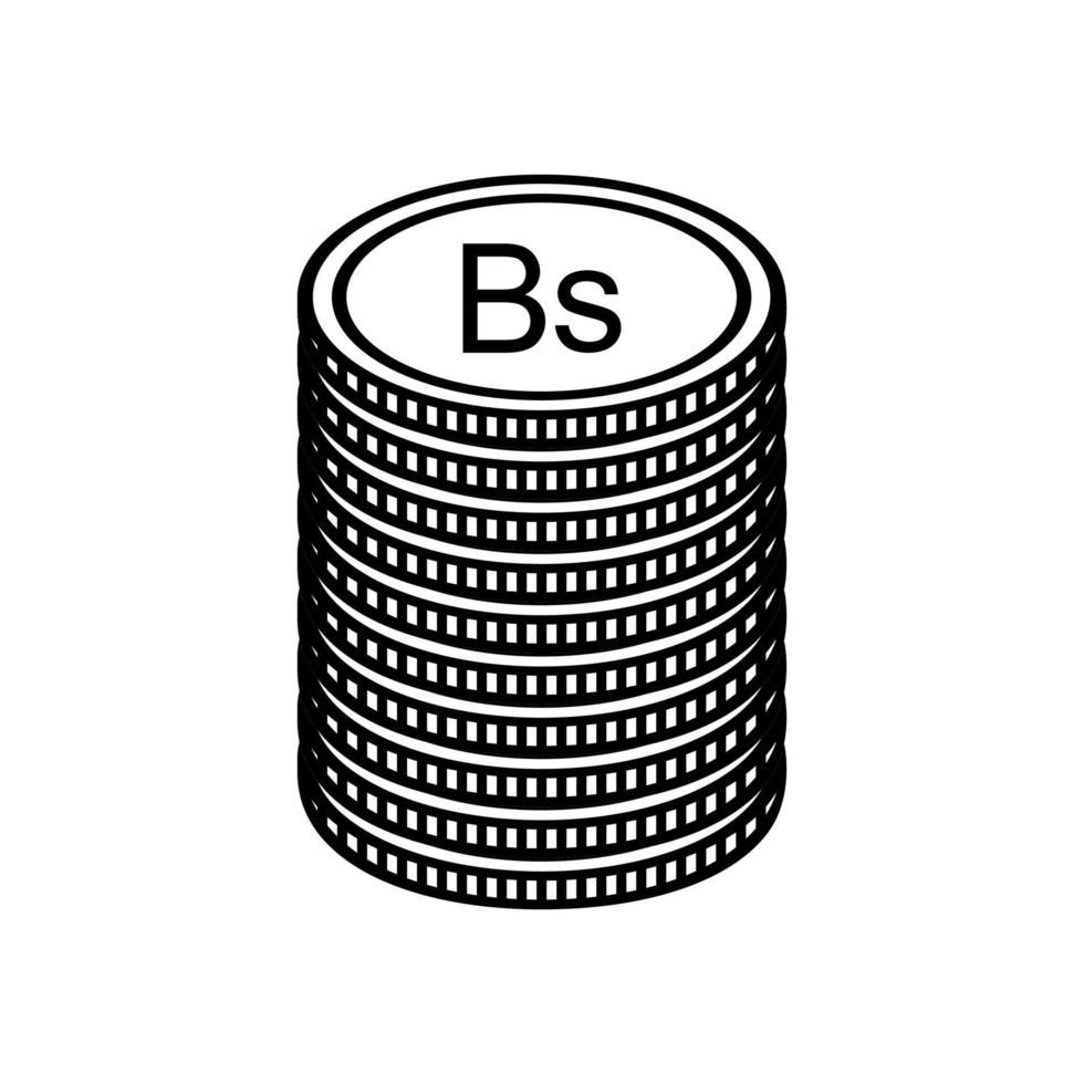 venezuela valuta symbol, venezuelansk bolivar ikon, ves tecken. vektor illustration