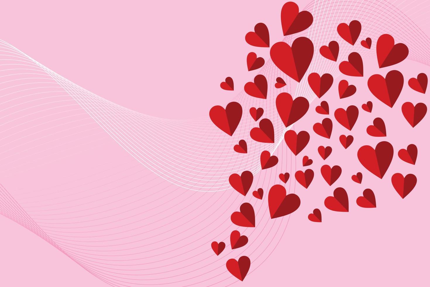 rosa hjärta bakgrund, för dekoration av härlig stunder händelse vektor