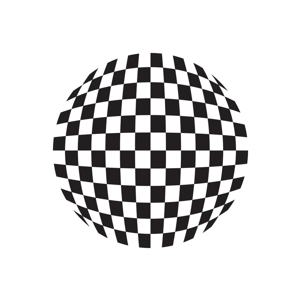 Race Flag Logo Vektor-Illustration Template-Design vektor