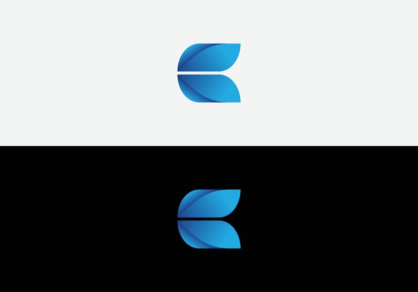 abstrakter c-buchstabe modernes anfangsbuchstaben-logo-design vektor