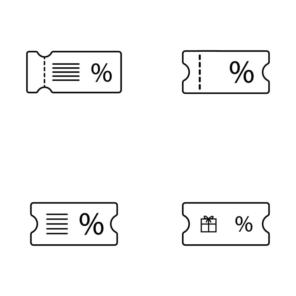 Gutschein-Symbol-Vektor vektor