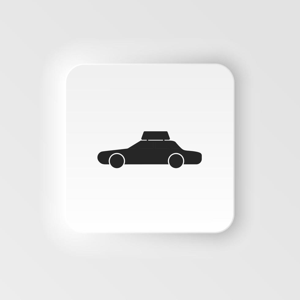 taxi cab. bilboard neumorf stil vektor ikon. mall för en baner eller bilboard neumorf stil vektor ikon taxi service. vektor illustration i platt stil. .