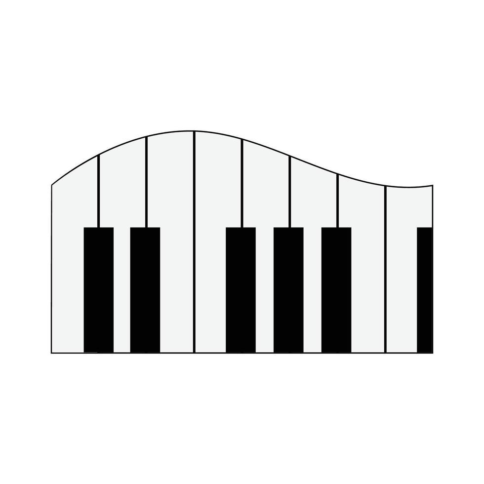 Piano-Logo-Vektor vektor