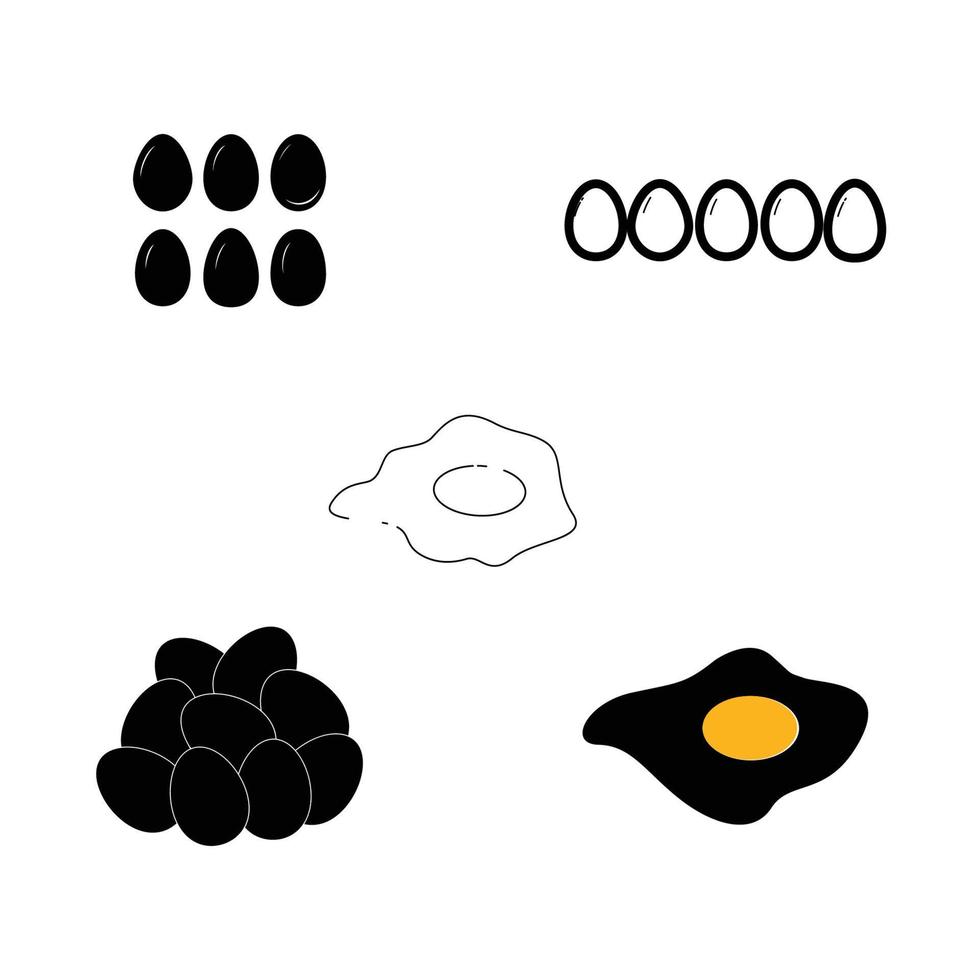 ägg logotyp Vektor