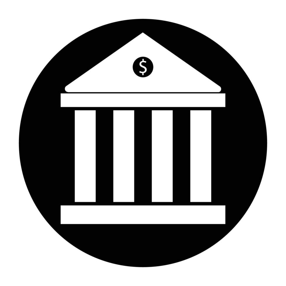 Bank bulding ikon vektor