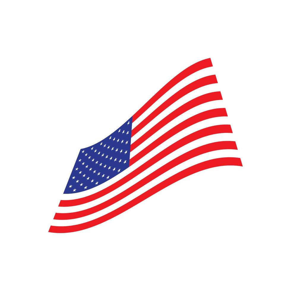 amerikan flagga ikon, vektor illustration symbol design.