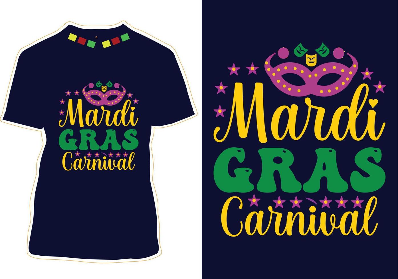 mardi gras t-shirt design vektor