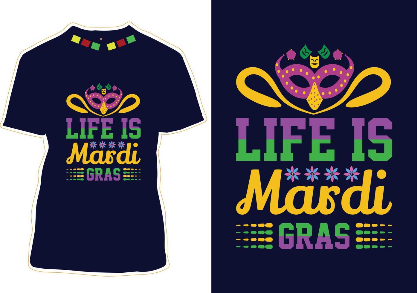 mardi gras t-shirt design vektor