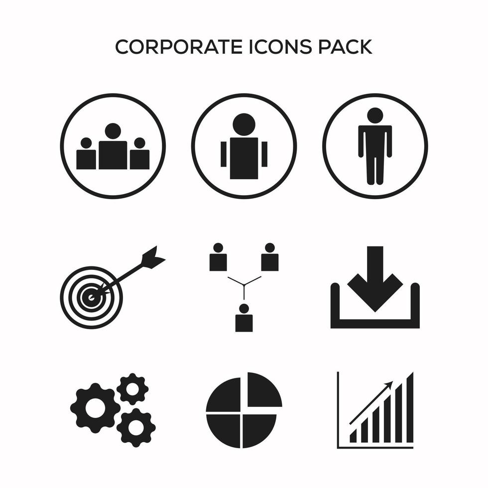 företags- företag ikoner uppsättning packa vektor, ikoner för webb och mobil appar, och social media design vektor