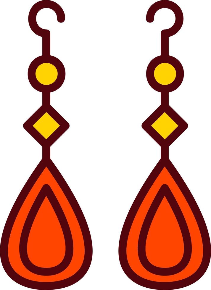 Vektorsymbol für Ohrringe vektor