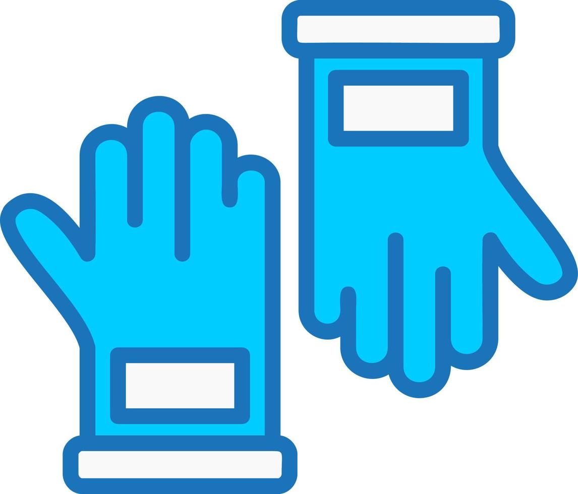 hand handskar vektor ikon