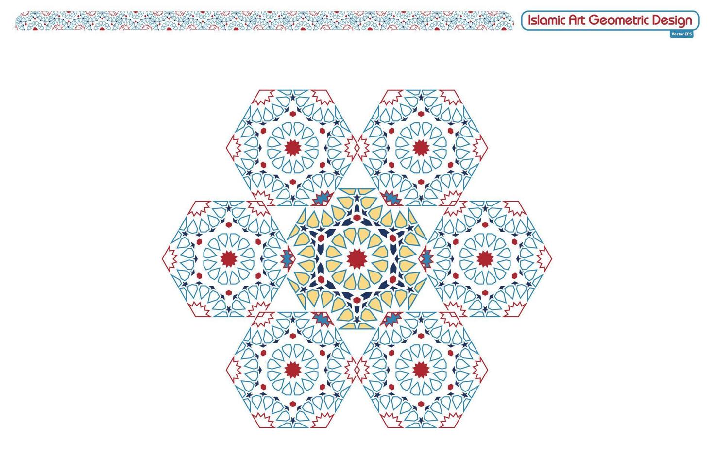 islamische geometrische dekorative Muster, Hintergrundkollektion, islamisches Ornament-Vektorbild im Hintergrund vektor