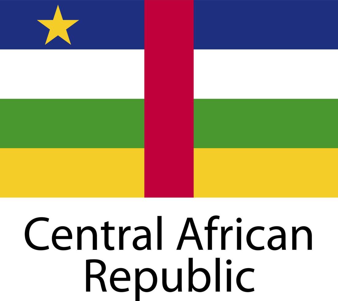 flagga nationell ikon central afrikansk republik vektor