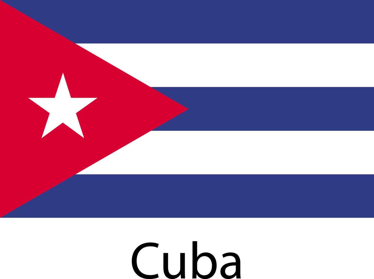 nationella flagga ikonen Kuba vektor