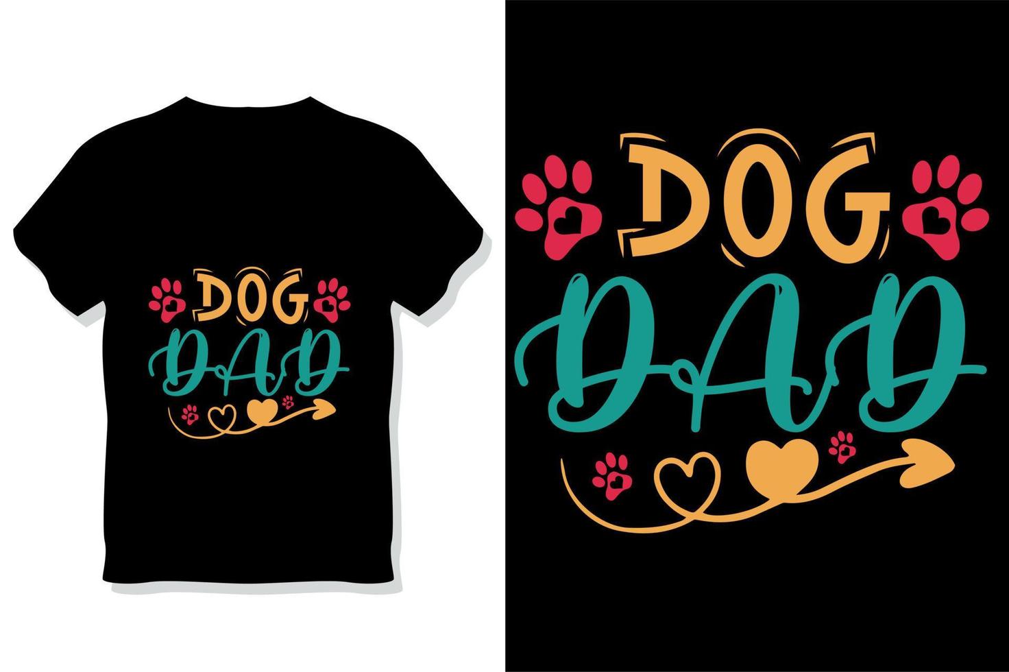 Hund zitiert Typografie-T-Shirt-Design vektor