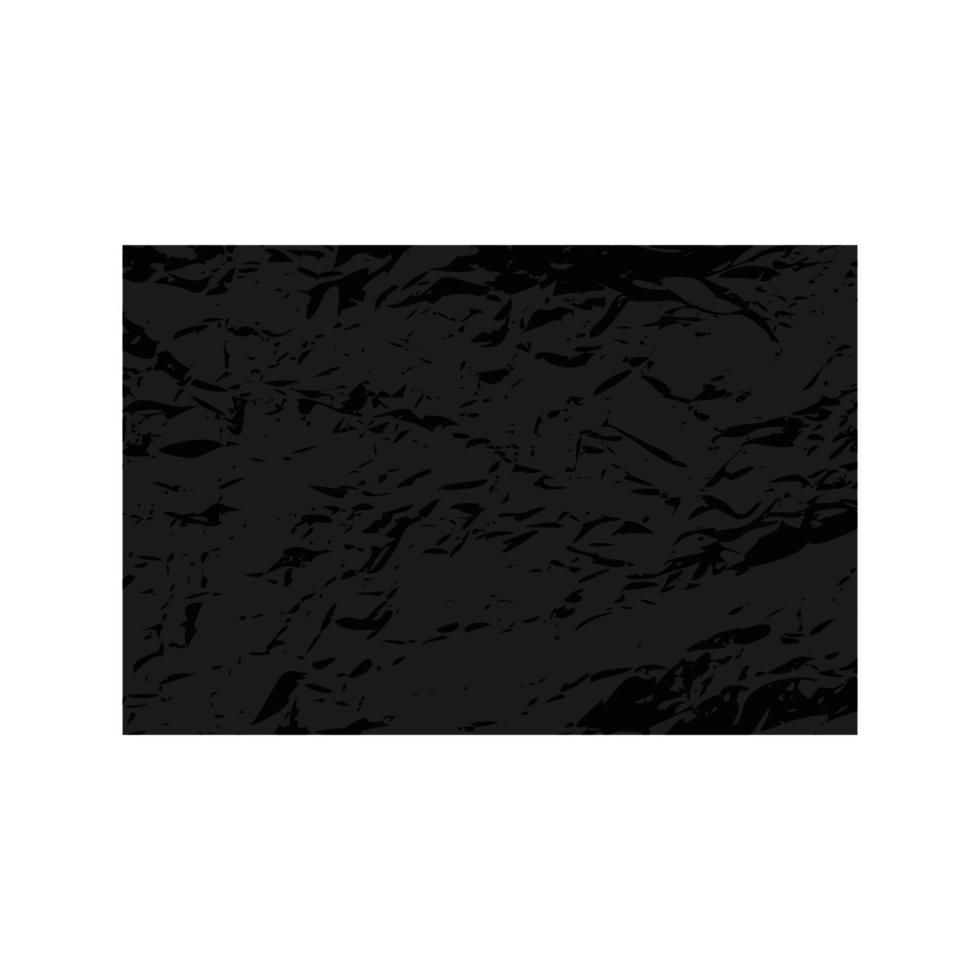 zerkratztes Rechteck. dunkle Figur mit Distressed-Grunge-Textur isoliert auf weißem Hintergrund. Vektor-Illustration. vektor